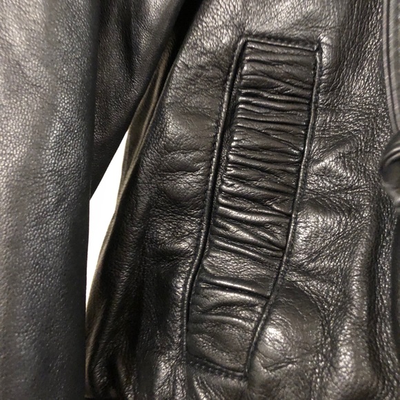 Mike & Chris Hooded Leather Jacket - Picture 6 of 7